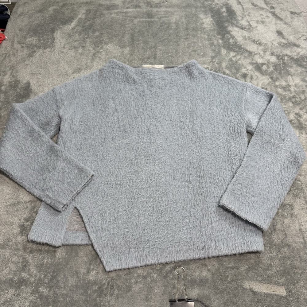 Un Dix Cors Boat Neck Furry Longsleeve Sweater Womens Size F Made in Japan Boho